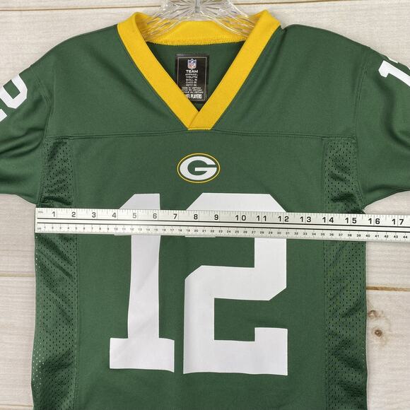 NFL Green Bay Packers Aaron Rodgers #12 Jersey Kids Youth S 8 Team Apparel - Picture 6 of 10